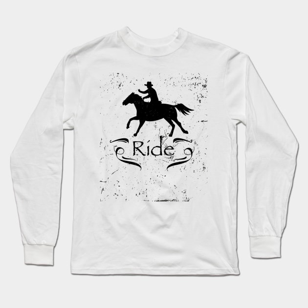 Horse Riding Gift For Horse Lover Long Sleeve T-Shirt by macshoptee